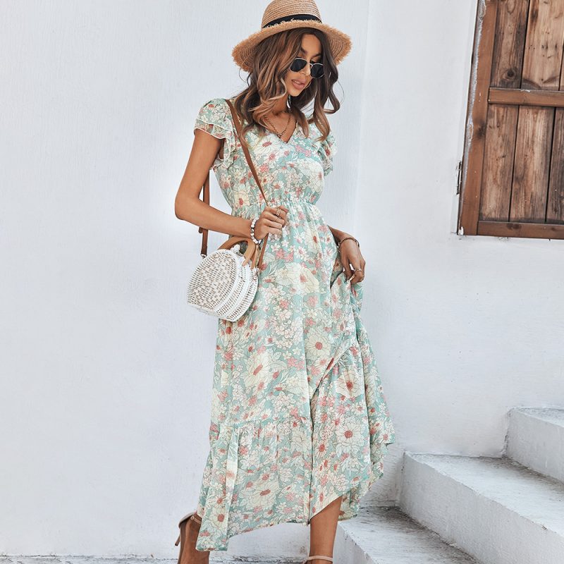 Women Dress Summer Pattern Print - Image 2