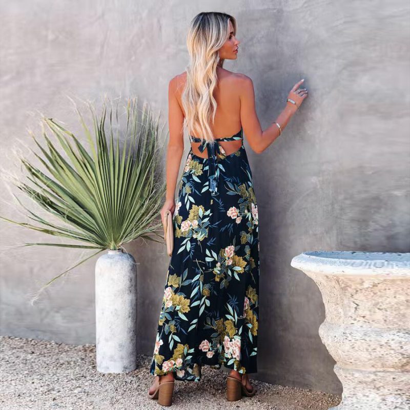 Popular Dress Sexy Backless Large Swing Dress for Women - Image 3