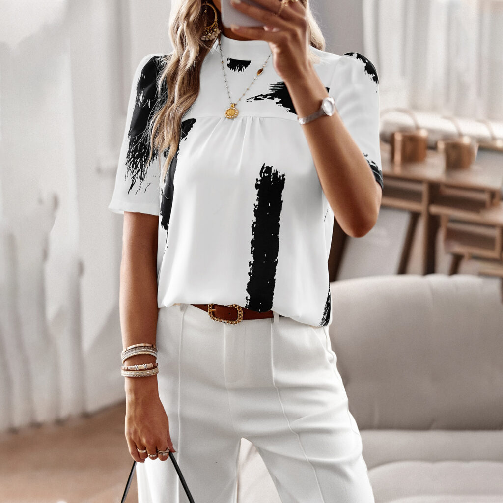 Women Wear Top Spring Summer Women Shirt T shirt Casual Women - Image 3