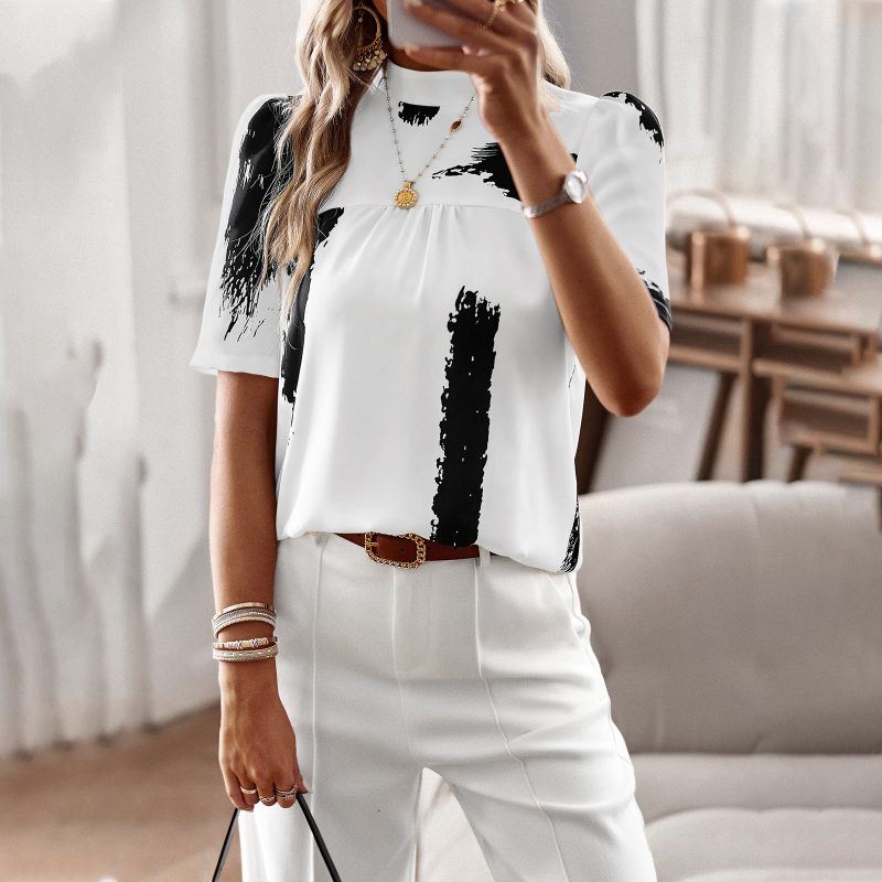 Women Wear Top Spring Summer Women Shirt T shirt Casual Women - Image 3