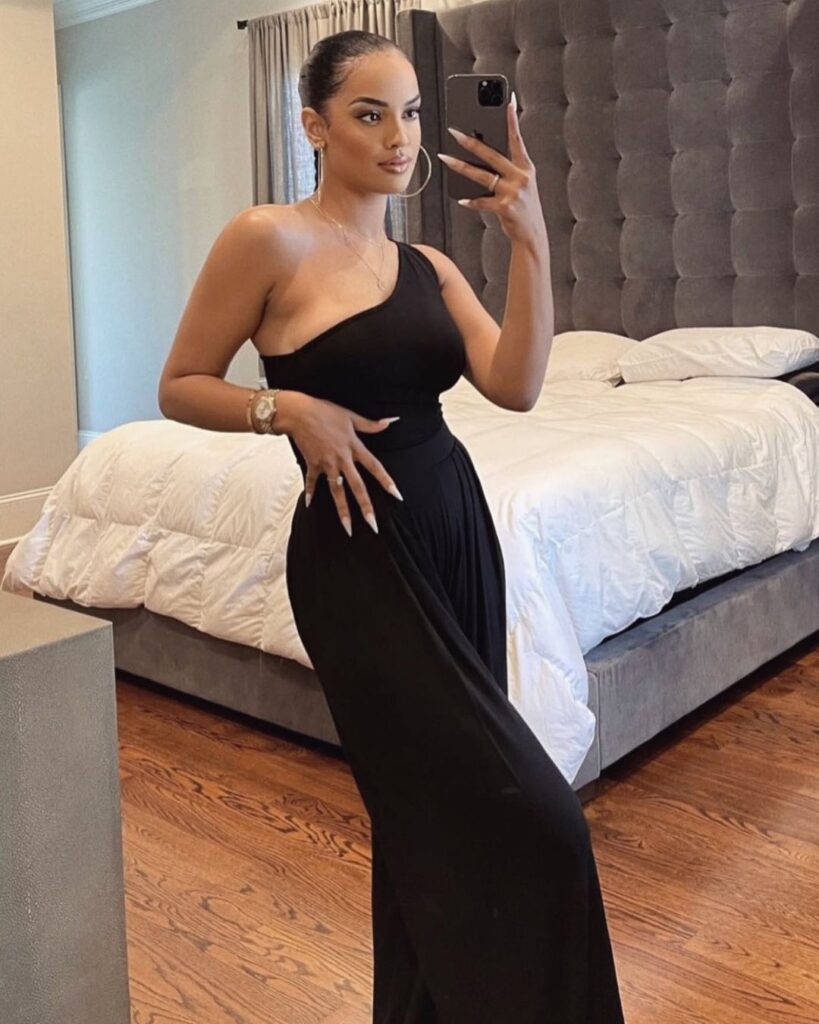 Same as Web Celebrities Concise Sexy One Shoulder Asymmetric Comfortable Jumpsuit - Image 2