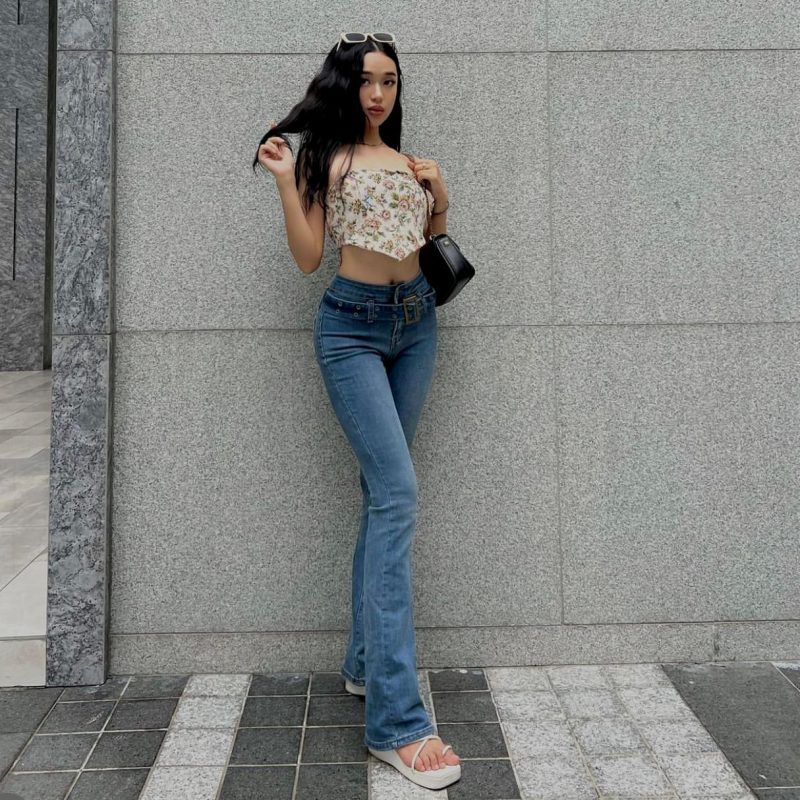 Sexy Sexy Stretch Jeans for Women All Matching Graceful Slimming High Trousers - Image 4