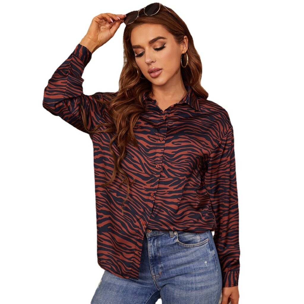 New Women Clothing Spring Autumn Shirts Lace-up Street Long-Sleeved Shirt for Women - Image 5