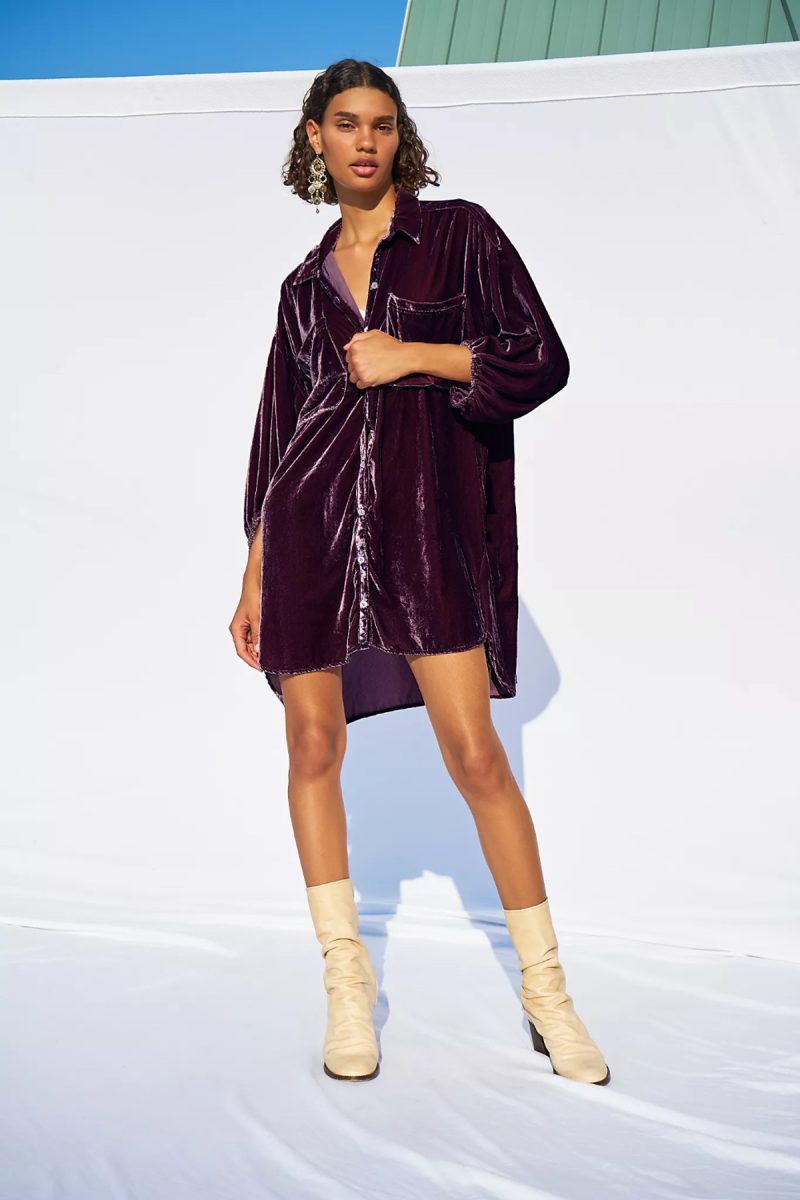 Autumn Winter Pleuche    New Loose Lantern Sleeve Long Shirt Top - Image 4