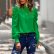 Puff Sleeve Office Top Solid Color Casual Shirt Women