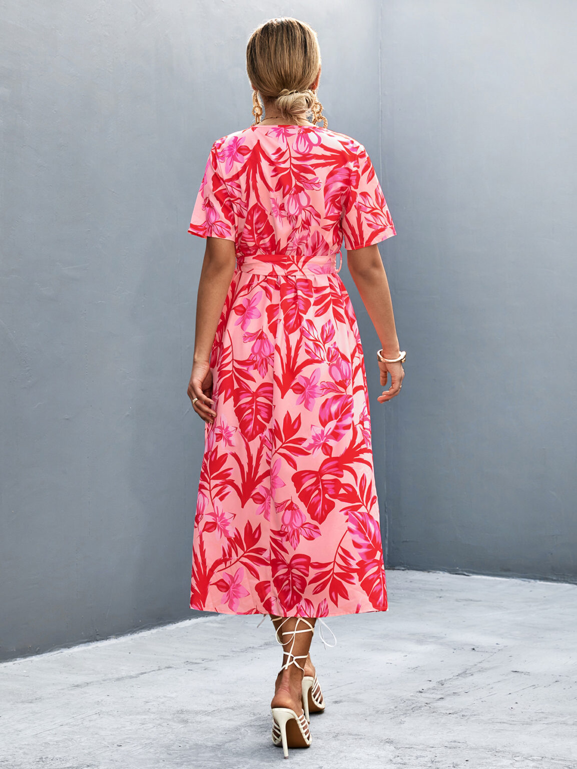 Women Clothing Cross Print Dress - Image 2