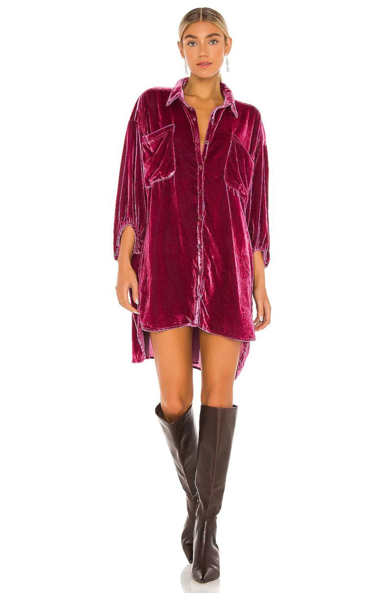 Autumn Winter Pleuche    New Loose Lantern Sleeve Long Shirt Top - Image 5