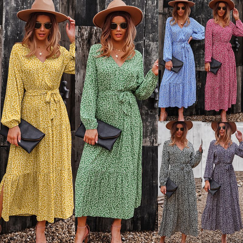 Women Wear Long Sleeve Dress Elegant Large Swing - Image 4