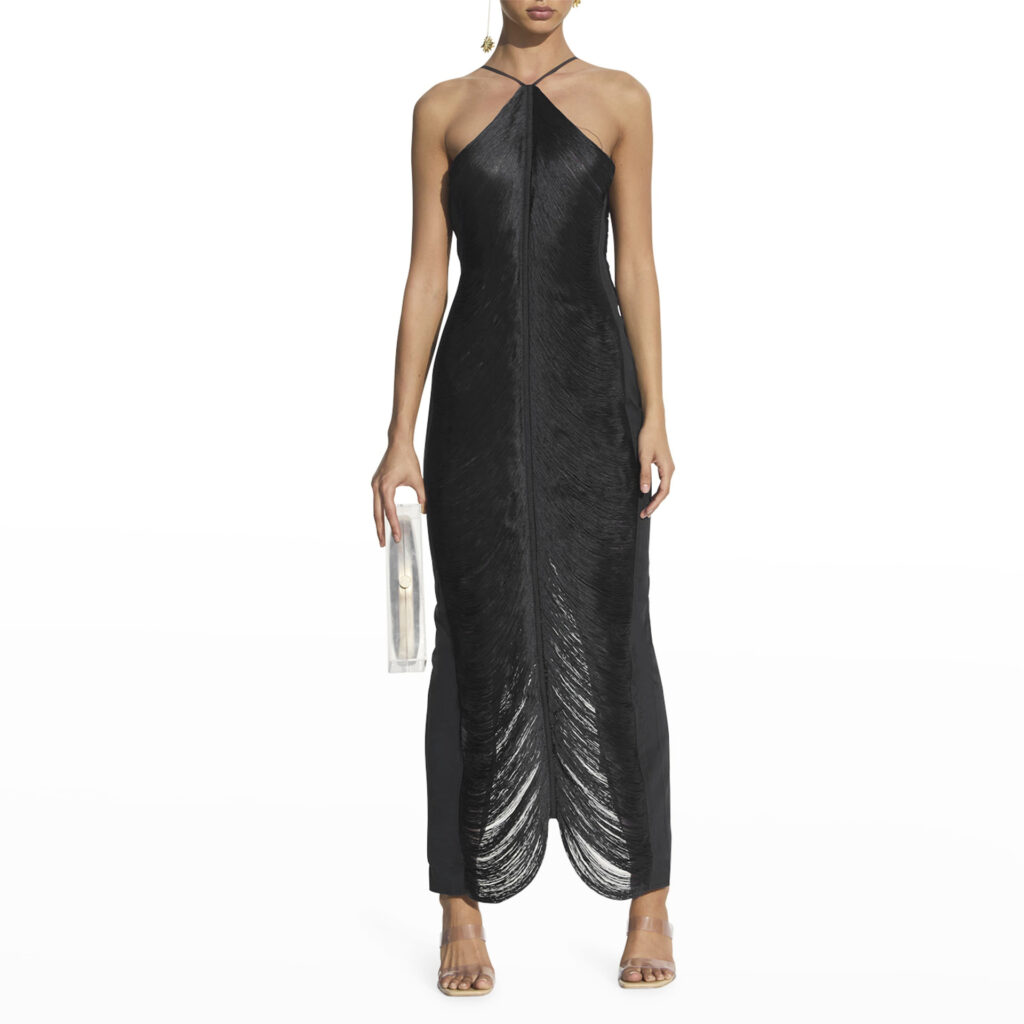 Sexy Hollow Out Cutout V-neck Brace Nightclub Dress Evening Party Dress Women Clothing - Image 4