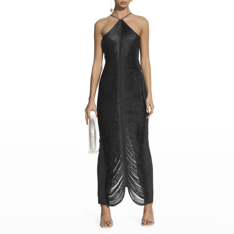 Sexy Hollow Out Cutout V-neck Brace Nightclub Dress Evening Party Dress Women Clothing - Image 4