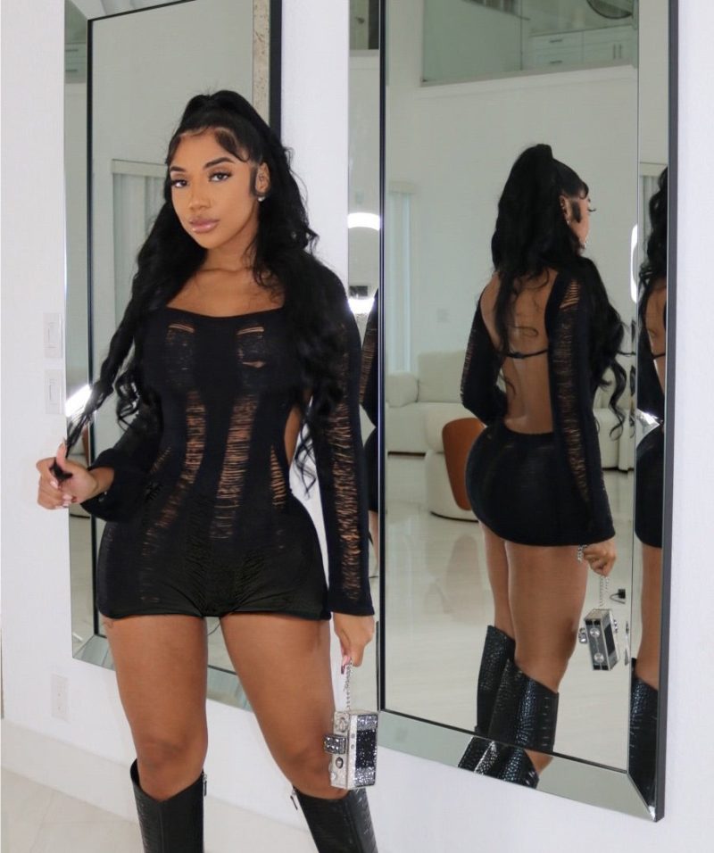 Women Sexy Plaid Short Sleeve Collared Tight Jumpsuit Sexy Knitted Short Romper - Image 4
