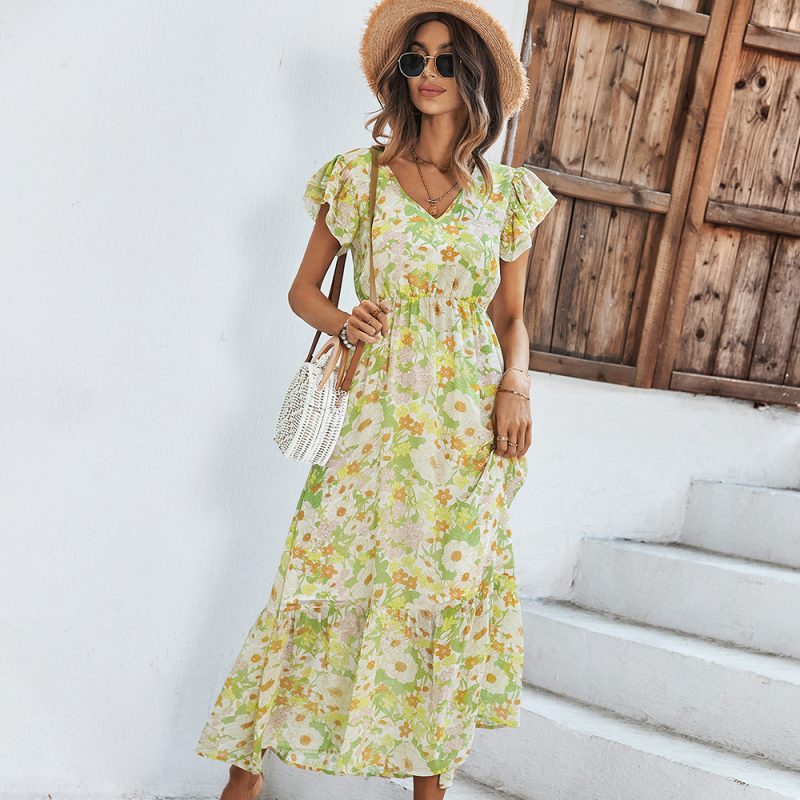 Women Dress Summer Pattern Print - Image 3