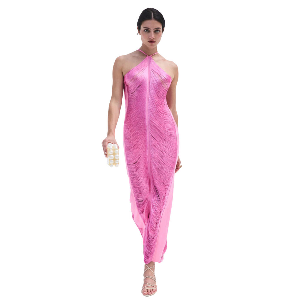 Sexy Hollow Out Cutout V-neck Brace Nightclub Dress Evening Party Dress Women Clothing - Image 3