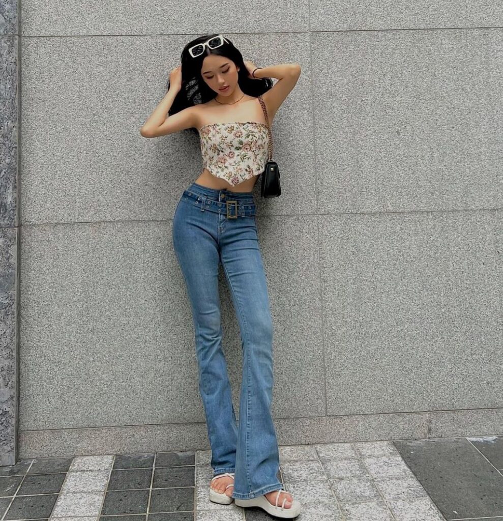 Sexy Sexy Stretch Jeans for Women All Matching Graceful Slimming High Trousers - Image 2