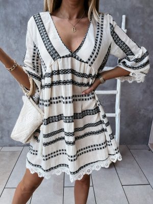 Women Clothing   Summer Dress Lace Bohemian Dress for Women