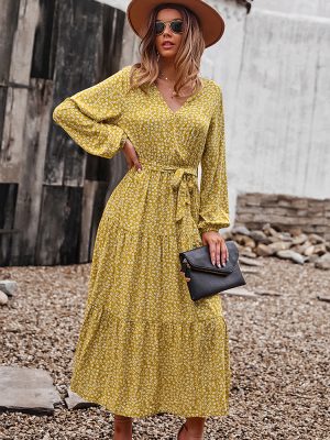 Women Wear Long Sleeve Dress Elegant Large Swing