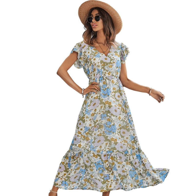 Women Dress Summer Pattern Print - Image 5