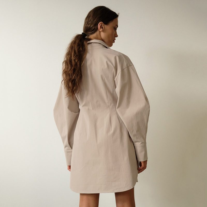 Early Autumn Women Wear French Shirt Dress Tight Waist Elegant Slim-Fit Long Sleeves Slim Fit Retro Minority Dress - Image 2