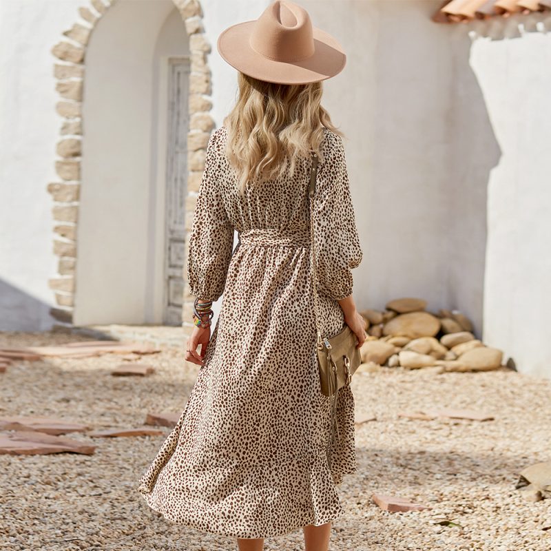 Women Clothing Autumn Winter Maxi Dress Casual Vacation - Image 4