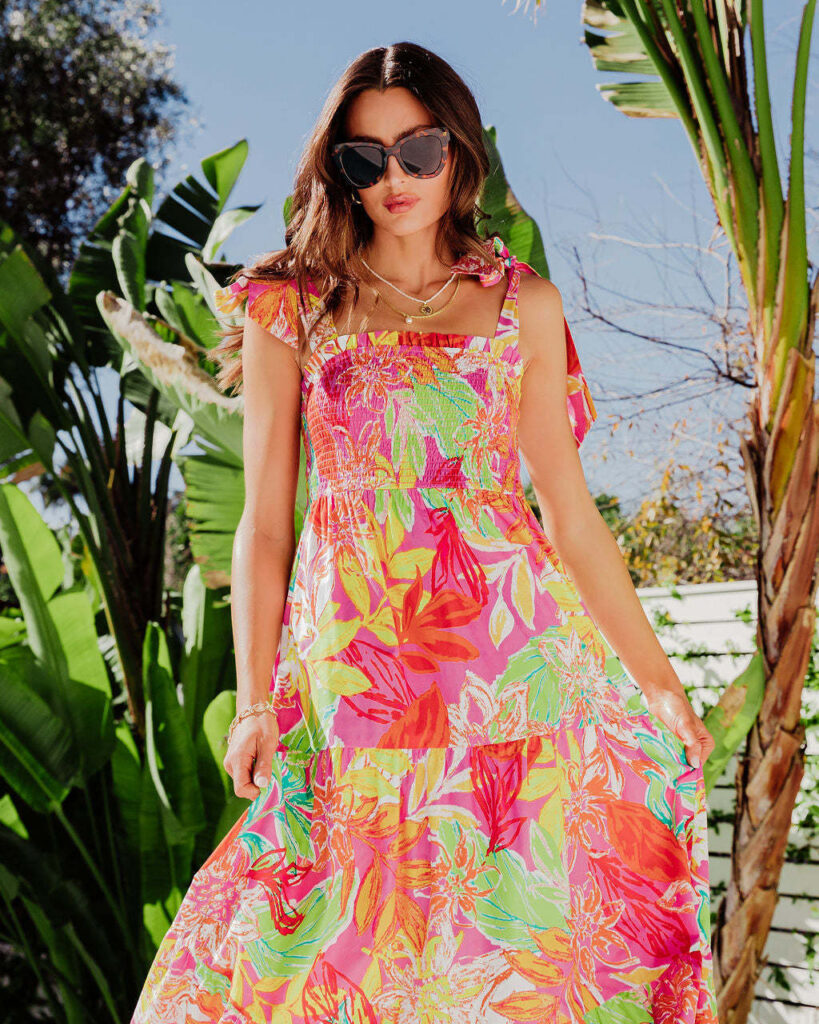 Sexy Sling Dress Beach Vacation Tiered Dress