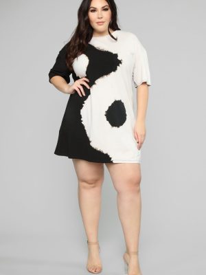 Plus Size Positioning Printed Dress Summer