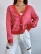 Women Spring Fall Stripe Long Sleeve Casual Short Cardigans