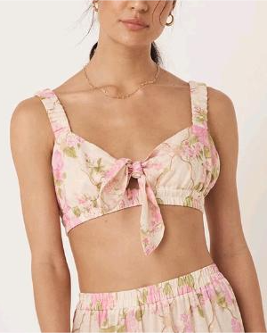 F00168970 Sexy Lace Printed Steel Vest Lace Up The Chest
