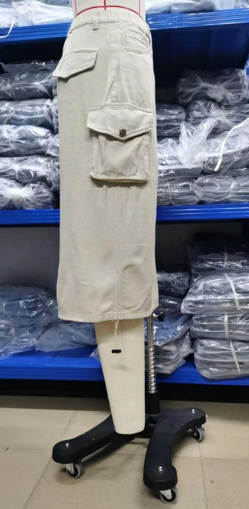 Women Clothing Denim Skirt Casual Mid Length Skirt - Image 6