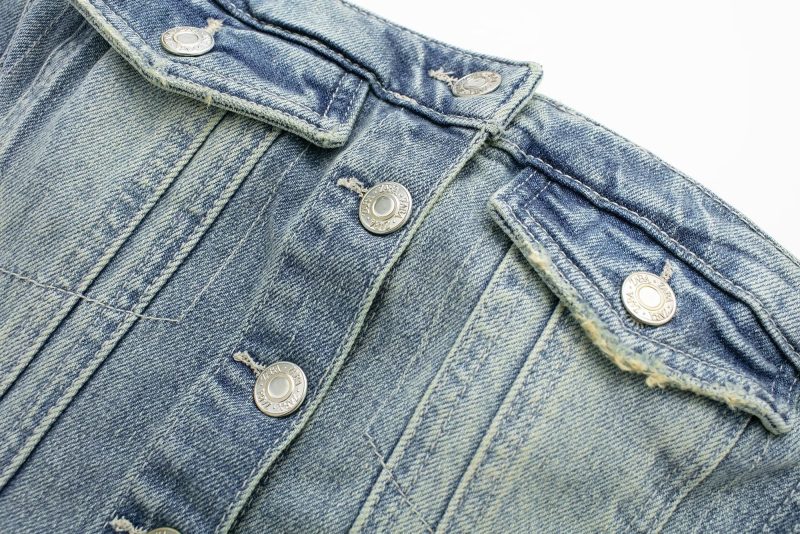 Early Autumn Women's Clothing Denim Corset Single Breasted Cropped Small Top - Image 7
