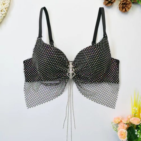 Women Clothing Sexy Rhinestone Bikini Top Women Backless Corset Sexy Rhinestone Sling Women - Image 5