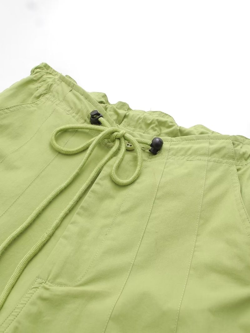 High Waist Drawstring Loose Casual Pants Loose Straight Mopping Pants Autumn Hip Hop Trendy Women Pants - Image 10