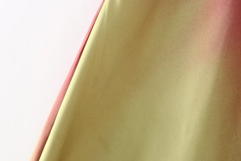 Round Neck Short Sleeve Evening Dress Slim Fit Maxi Dress Tie Dye Printed Dress Women - Image 8