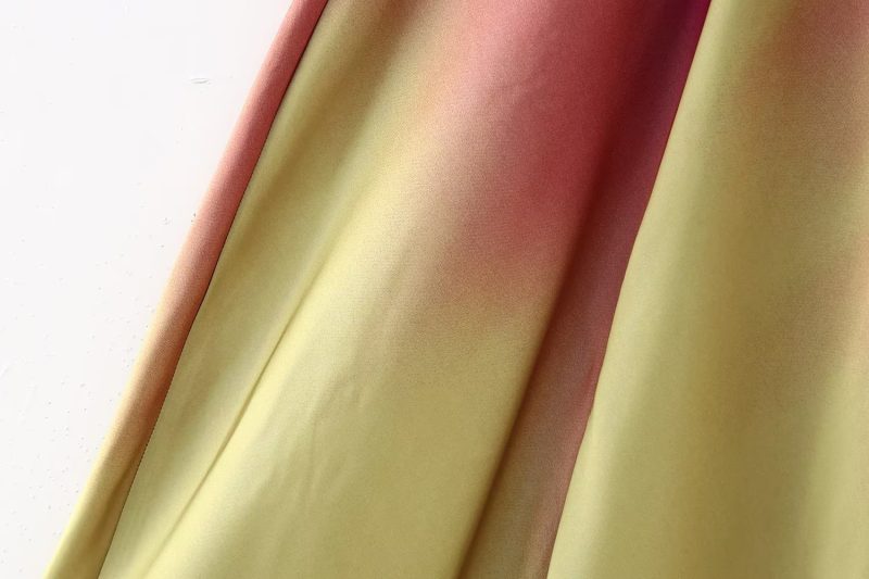 Round Neck Short Sleeve Evening Dress Slim Fit Maxi Dress Tie Dye Printed Dress Women - Image 15