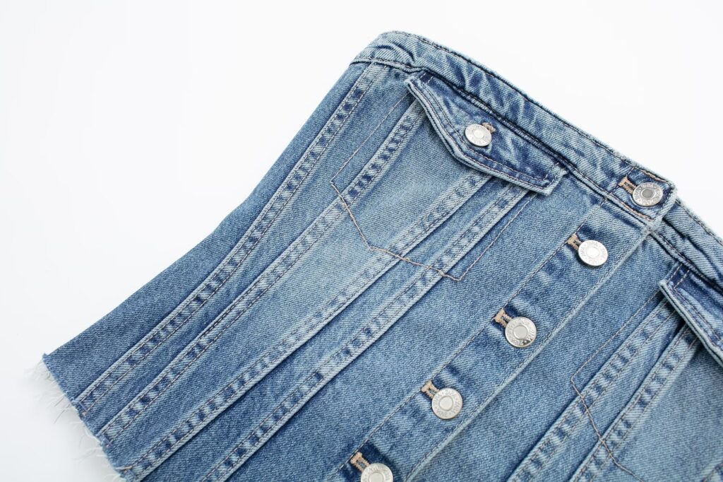 Corset Denim Tube Top Sexy Inner Wear Early Spring Breasted Design Women Clothing - Image 6