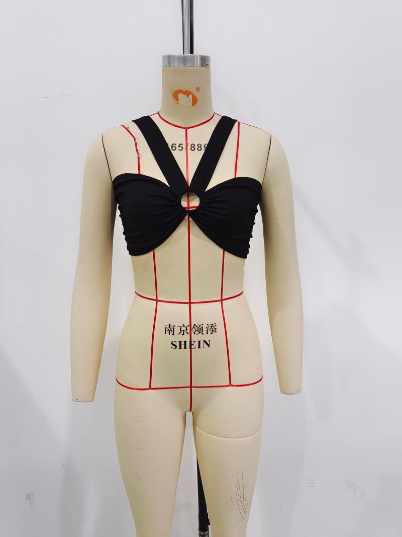 Sexy  Backless Cropped Halter Bow Collar Tube Top Short Type Top - Image 5