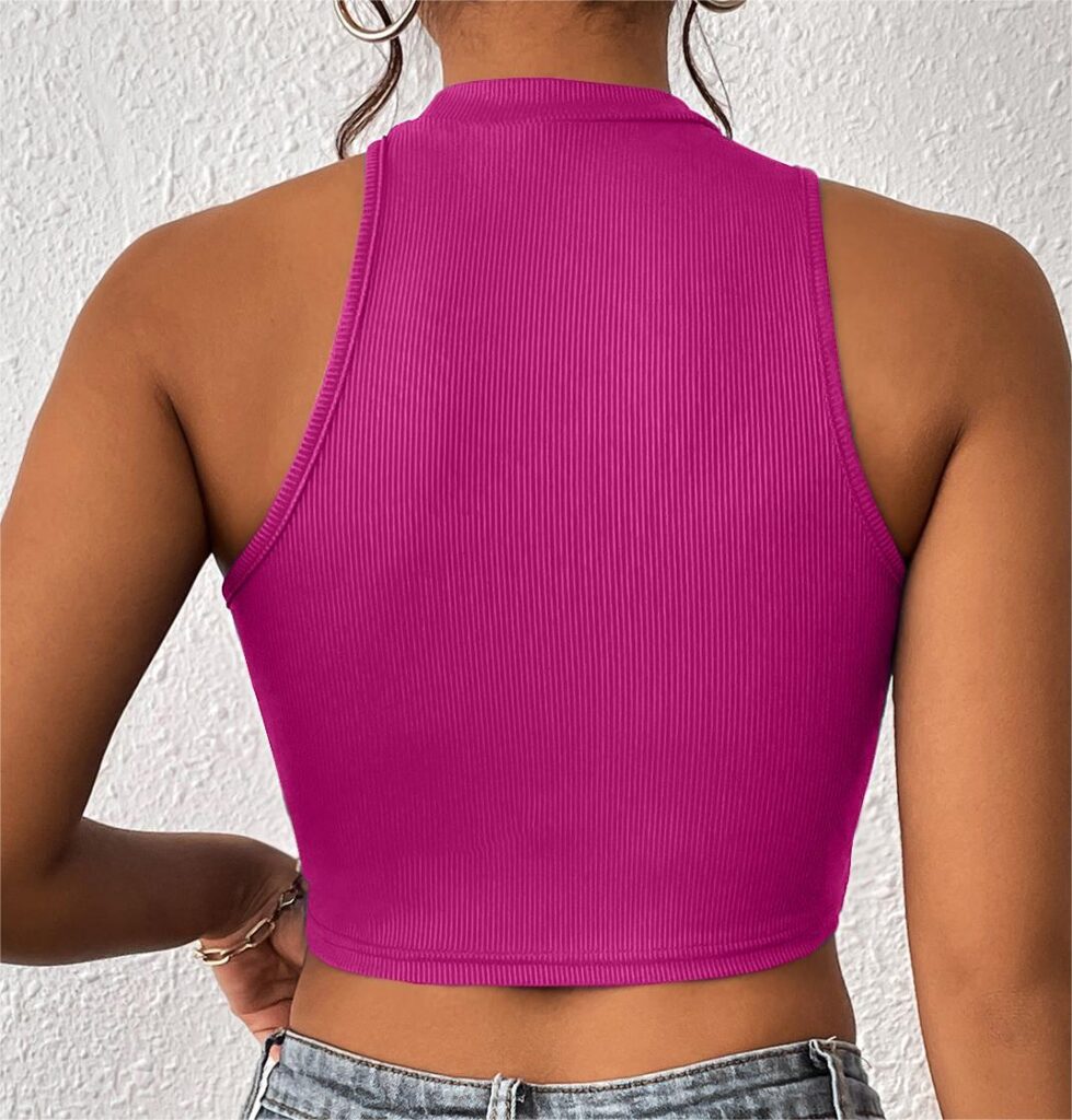 Sexy Multi Color Small Sling Vest Women Summer Outer Wear Beauty Back Cropped Halter Top Super - Image 8