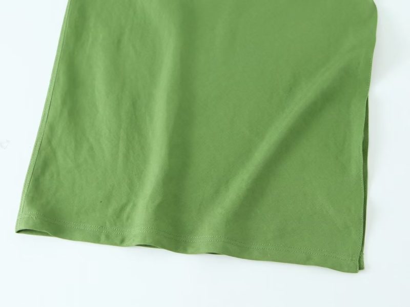 Summer Women Clothing Silk Satin Texture Midi Dress - Image 8