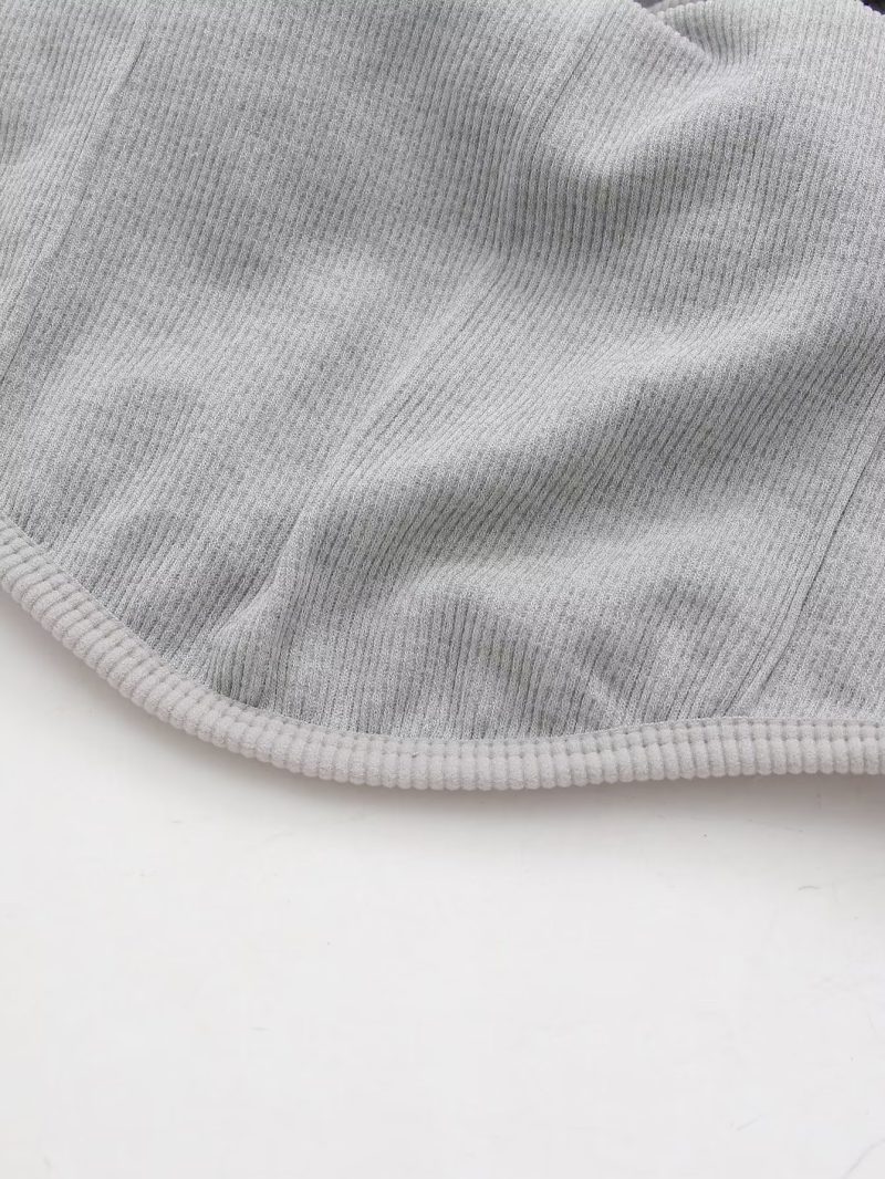 Salt Sweet Sexy Beauty Back Design Solid Color Sexy Vest Slim Fit - Image 9