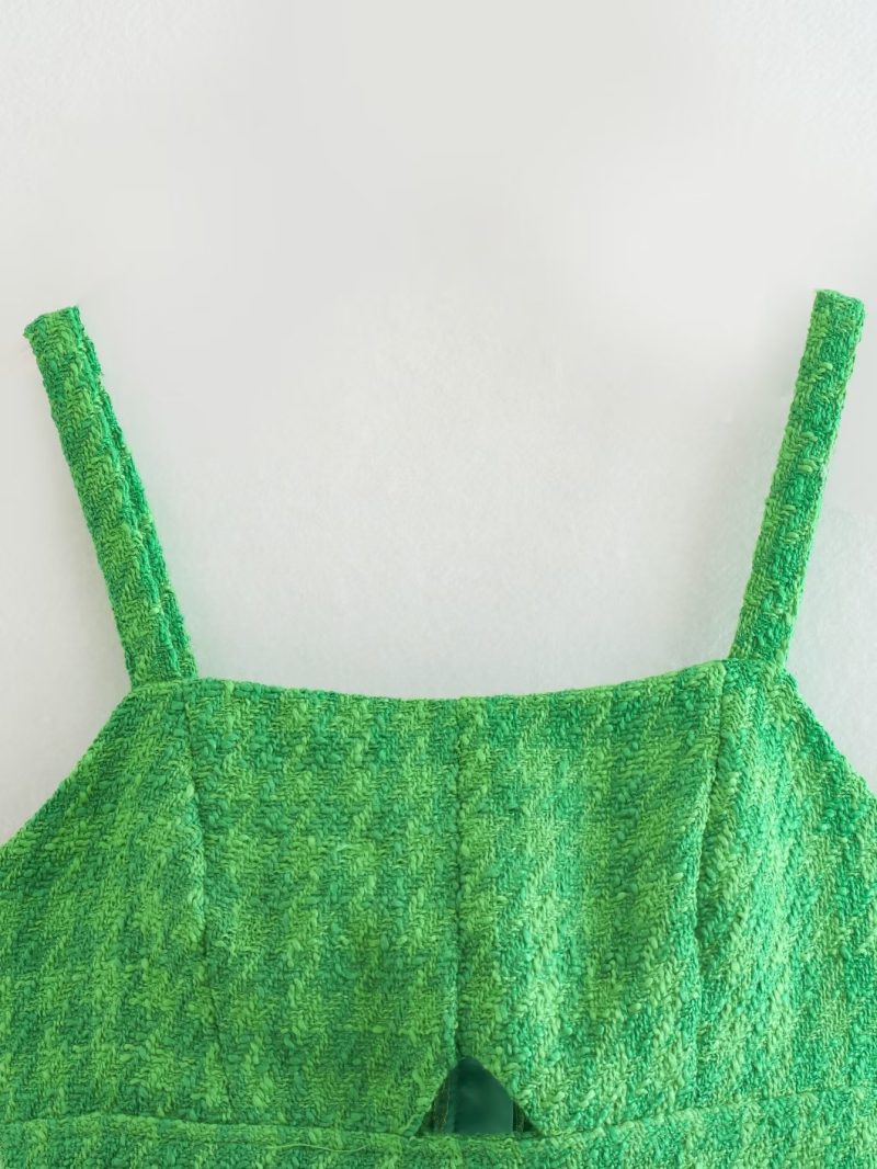 Women Clothing Summer Knitted Top Candy Color with Artificial Pearl Applique Small Sling Women - Image 9