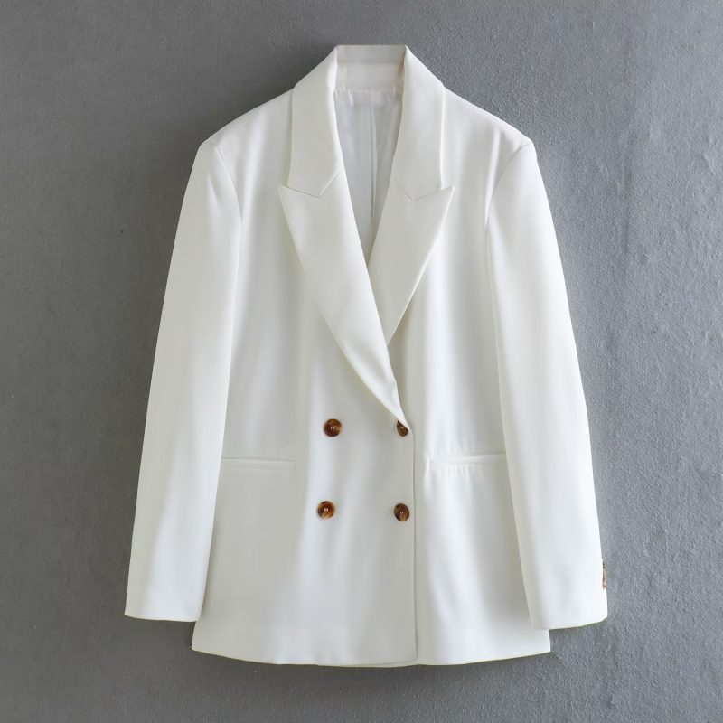Autumn Women Clothing Slimming Vertical Blazer Suit - Image 2
