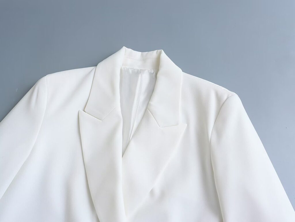 Autumn Women Clothing Slimming Vertical Blazer Suit - Image 4