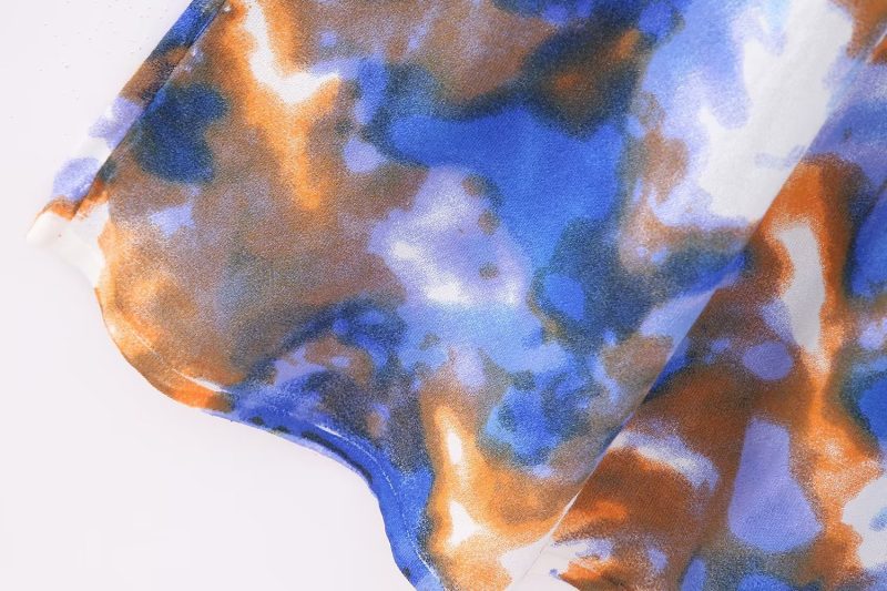 Women Sexy Tie Dyed Knitted Cami Dress - Image 9