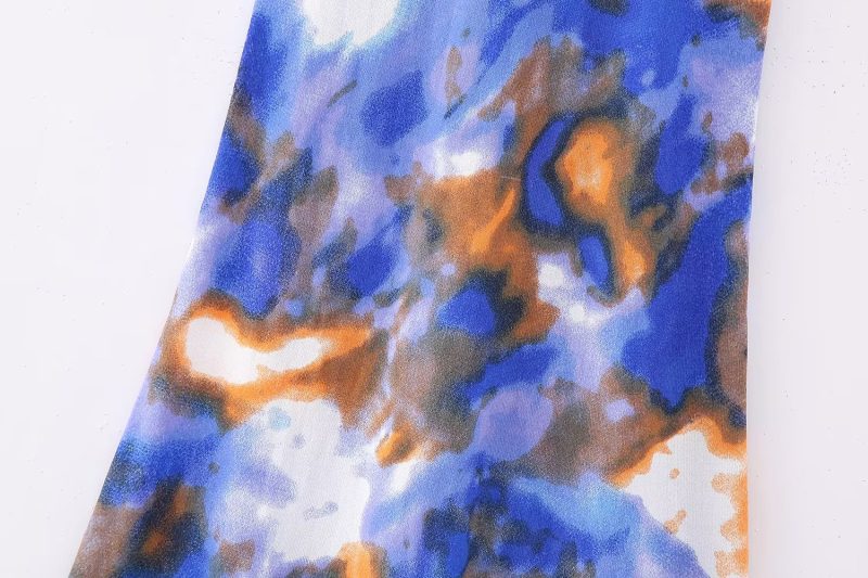 Women Sexy Tie Dyed Knitted Cami Dress - Image 13