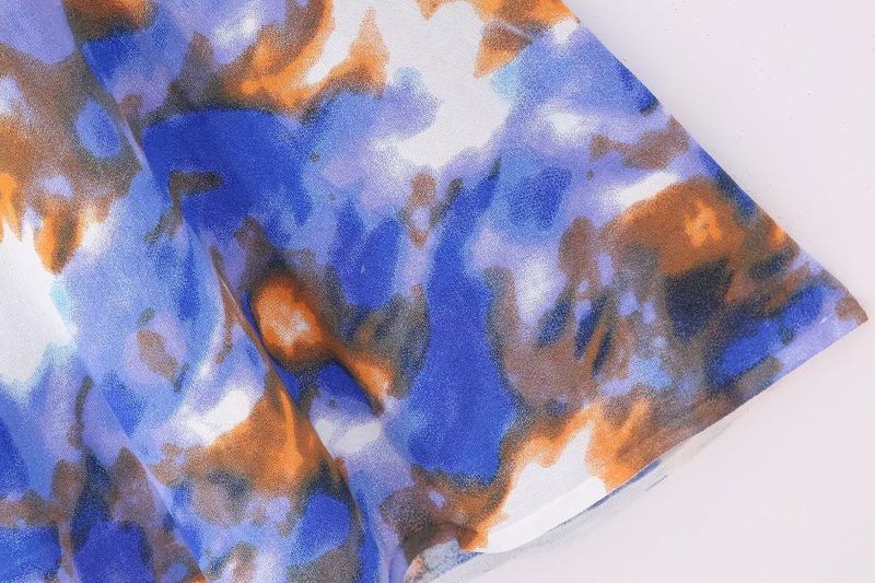 Women Sexy Tie Dyed Knitted Cami Dress - Image 14