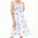 Women Clothing Summer Dotted Prints Fresh Bandeau Sling Dress