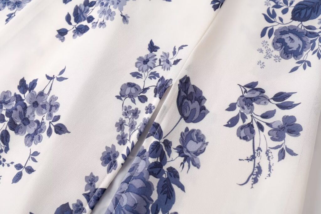 Summer Little Fresh Shoulder Strap Sleeveless Slip Dress Women Printed Waist Controlled Dress - Image 7