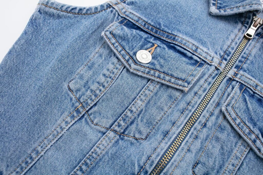 Retro Overalls Zipper Slim Fit Collared Sleeveless Denim Dress - Image 10