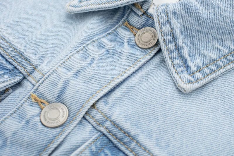 Shirt Collar Vest Dress Sleeveless Straight Slim Fit With Belt Denim Dress - Image 8