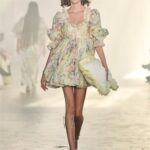 Floral Beautiful Puff Dress Puff Sleeve Design Dress Summer Sweet Floral Pettiskirt