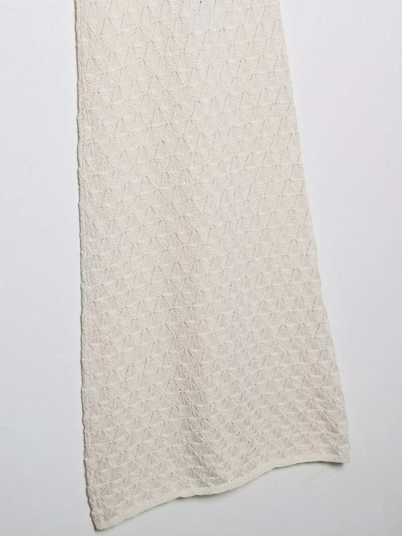 Women  Clothing Spring Elegant Hollow Out Cutout Knitted Cami Dress - Image 7